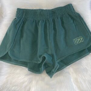UGG Green Athletic Shorts with Elastic Waistband
